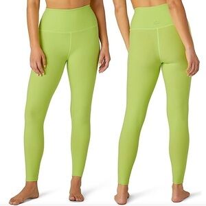 Beyond Yoga Spacedye Caught In The Midi High Waisted Legging Lime Ice Heather XS